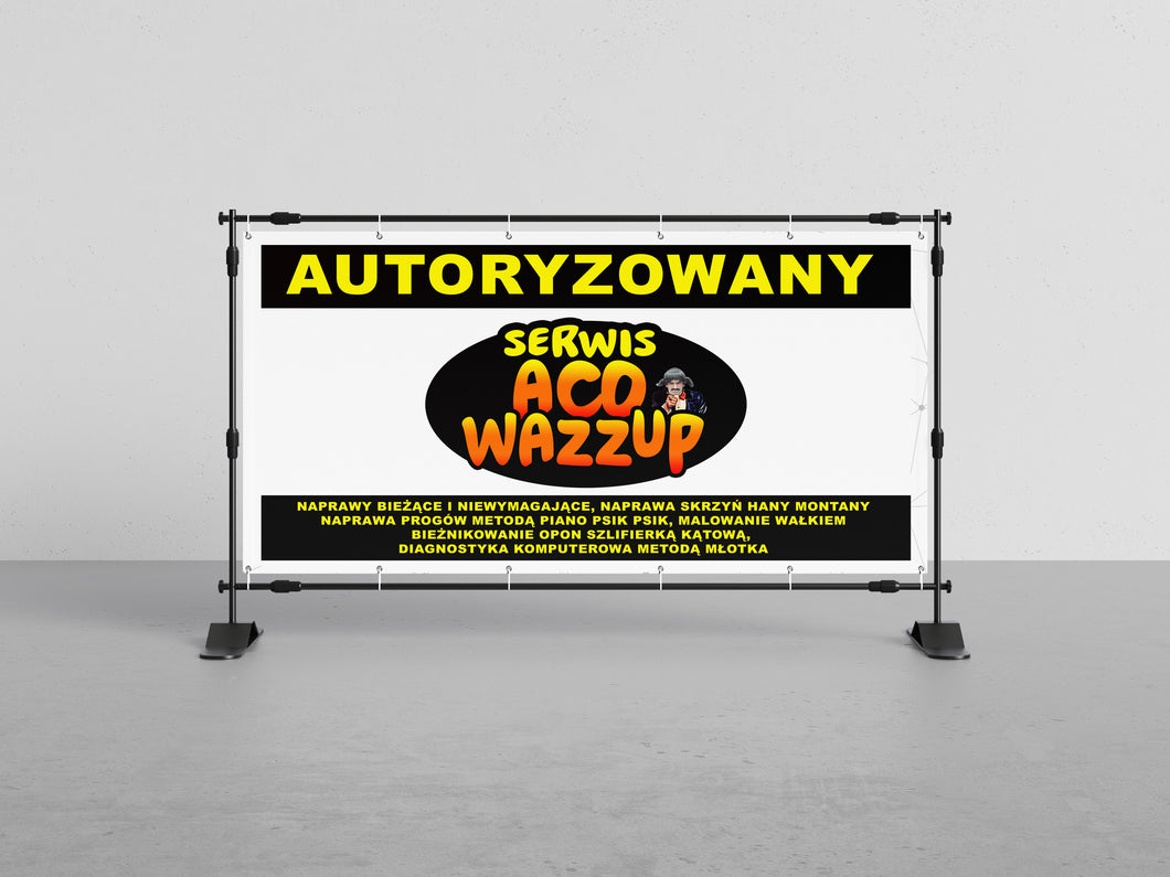 Banner 500/1000 mm Serwis ACO Wazzup
